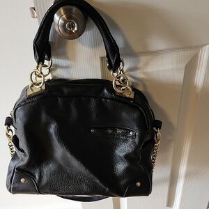Elegant Black Leather Handbag